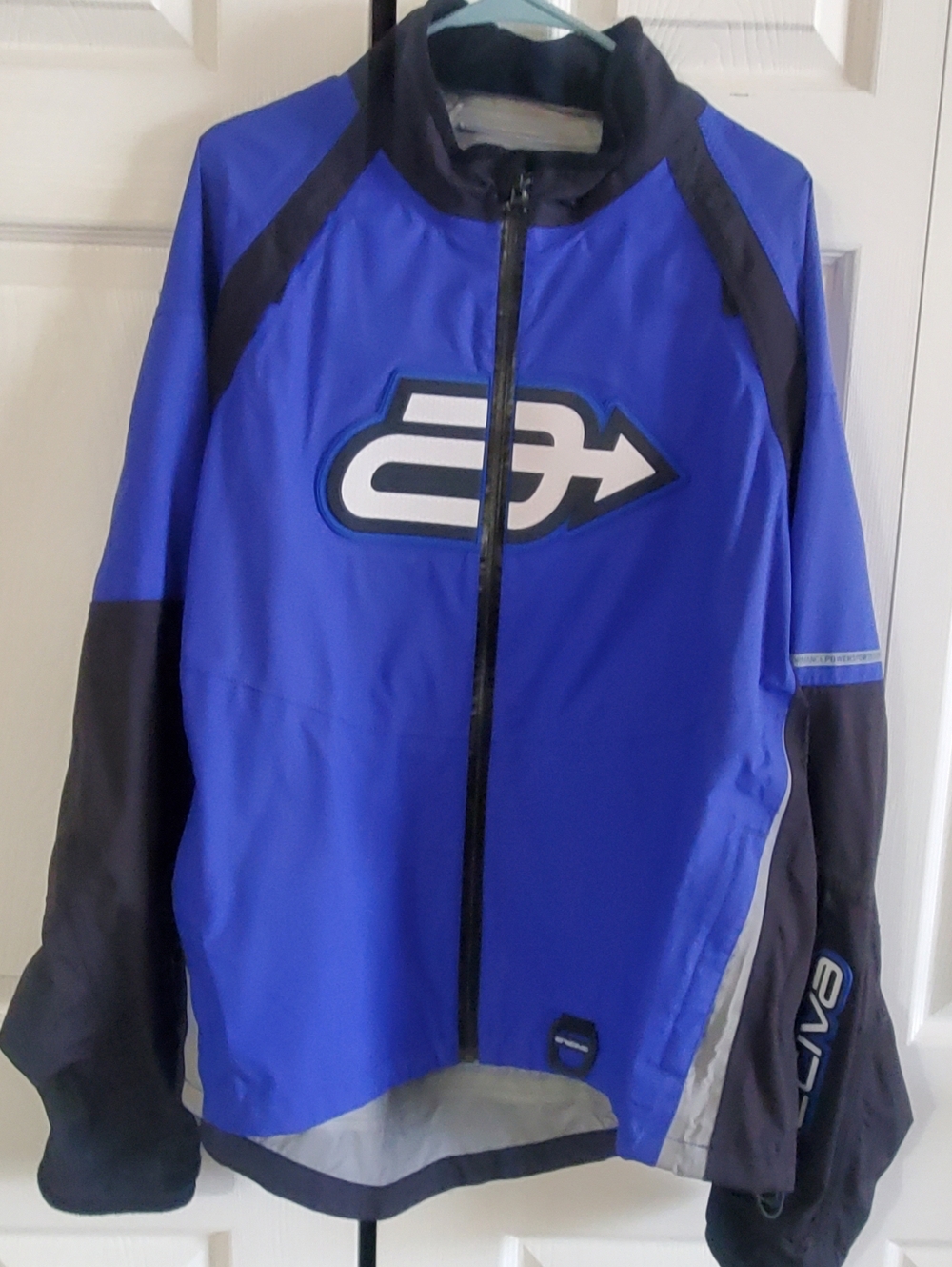 ARCTIVA POWERSPORTS SHELL JACKET XL. MENS BLUE BLACK.